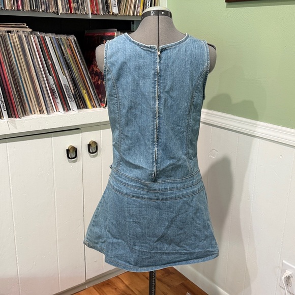 Vintage Y2K Denim Pleated Dress - Picture 4 of 7